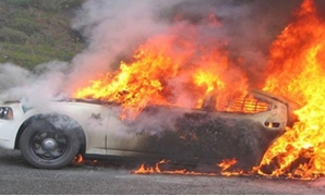 حريق سيارة-أرشيفية