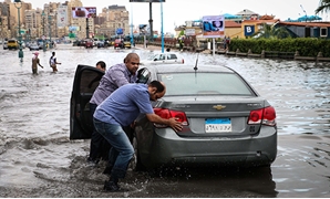 غرق الاسكندرية بعد سقوط الامطار