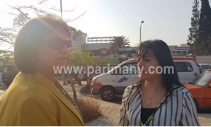 النائبتان نادية هنرى وسيلفيا نبيل خلال زيارتهما لشركة مجلس إدارة مصر للطيران 