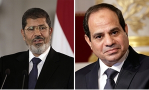 الرئيس السيسى والمعزل محمد مرسى