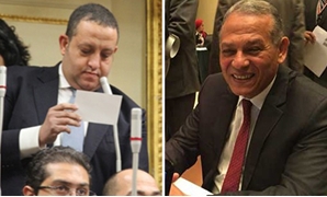 محمد عبد الغنى عضو مجلس النواب و محمد أنور السادات