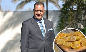 إلهامى عجينة عضو مجلس النواب عن الدقهلية و كمية من الليمون