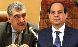 الرئيس عبد الفتاح السيسى وأشرف الشرقاوى وزير قطاع الأعمال العام