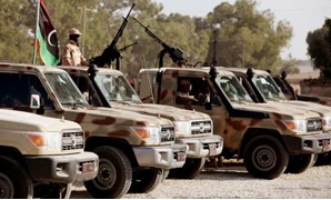 سيارات تابعة للجيش الليبى