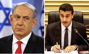 النائب طارق الخولى وبنيامين نتنياهو رئيس الوزراء الإسرائيلى