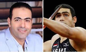 إيهاب عبد الرحمن لاعب ألعاب القوى ومحمود حسين وكيل لجنة الشباب بالبرلمان