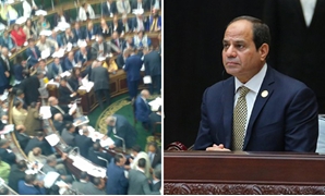 عبد الفتاح السيسى - صورة الجلسة الختامية للبرلمان 