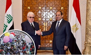  الرئيس السيسى و الرئيس العراقى فؤاد معصوم و احتفالات عيد الأضحى