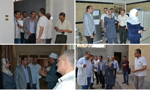 النائب علاء سلام فى زيارة ميدانية لمستشفى فوه المركزى