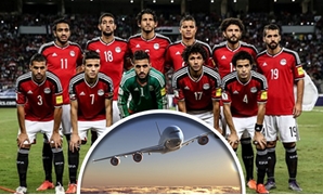 منتخب مصر لكرة القدم و طائرة