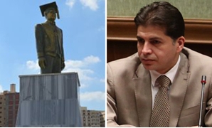 جلال عوارة عضو لجنة الثقافة بالبرلمان و تمثال أحمد زويل