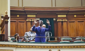  الجلسة العامة لمجلس النواب و روجيه نكودو دانج رئيس البرلمان الأفريقى