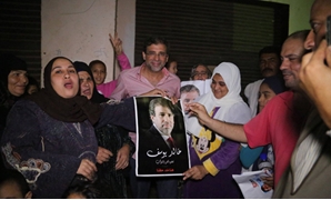  خالد يوسف خلال حملته الانتخابية