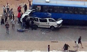 مصرع 7 أشخاص فى حادث تصادم أتوبيس بميكروباص بمدينة نصر
