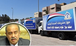 شريف إسماعيل رئيس مجلس الوزراء وسيارات جهاز الخدمة الوطنية بالقوات المسلحة