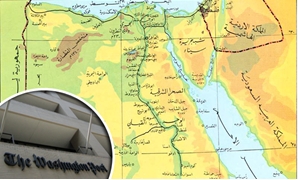 خريطة مصر ولوجو واشنطن بوست