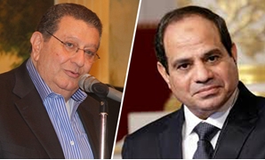 ص   الربان عمر المختار صميدة رئيس حزب المؤتمر + الرئيس عبد الفتاح السيسى