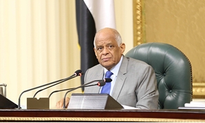 الدكتور على عبد العال رئيس مجلس النواب خلال الجلسة العامة
