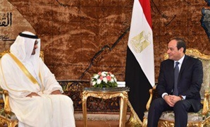  الرئيس السيسى والشيخ محمد بن زايد
