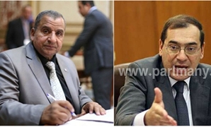 عبد الحميد كمال نائب التجمع  وطارق الملا وزير البترول
