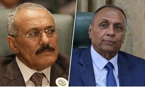 أحمد إمبابى عضو لجنة الشؤون الأفريقية وعلى عبد الله صالح رئيس دولة اليمن الأسبق
