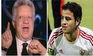  أحمد توفيق لاعب الزمالك ومرتضى منصور 
