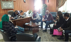 اجتماع نائب بورسعيد مع الفريق مهاب مميش 
