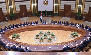 الرئيس عبد الفتاح السيسى يجتمع بوفد علماء مصر 
