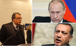رجب طيب أردوغان وفلاديمير بوتين واغتيال السفير الروسى فى أنقرة
