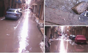تجمعات المياه بشوارع غرب الإسكندرية