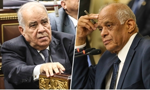 مجدى العجاتى وزير الدولة للشئون القانونية وعلى عبد العال رئيس البرلمان