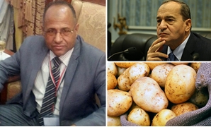 عصام فايد وزير الزراعة و محمد سعد تمرازو بطاطس