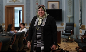 البرلمانية أمل زكريا النائبة عن محافظة البحيرة فى قائمة "فى حب مصر"