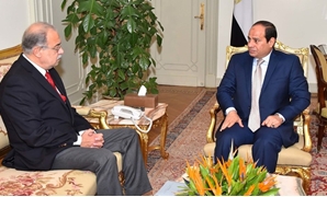 الرئيس عبد الفتاح السيسي والمهندس شريف اسماعيل رئيس الوزراء