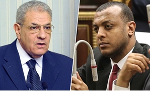 النائب عمرو أبو اليزيد والمهندس إبراهيم محلب رئيس لجنة استرداد الأراضى