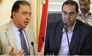 خالد هلالى عضو لجنة الشئون الصحية وأحمد عماد وزير الصحة 
