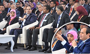 الرئيس عبد الفتاح السيسى خلال مؤتمر الشباب بأسوان