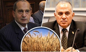 عصام فايد وزير الزراعة ومحصول القمح ومحمد عبد العاطى وزير الرى