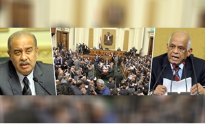 شريف إسماعيل وعلى عبد العال رئيس مجلس النواب