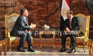 جانب من لقاء الرئيس عبد الفتاح السيسى والملك عبد الله الثانى