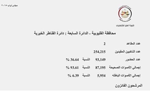 النتائج الرسمية لدائرة القناطر الخیریة